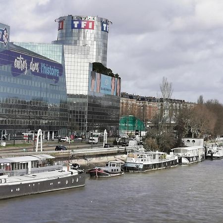 Logement Vue Sur La Seine Boulogne-Billancourt Luaran gambar